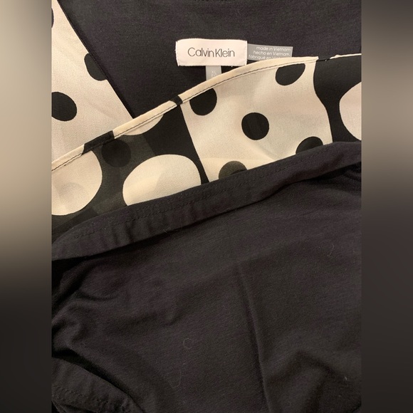 CALVIN KLEIN Black and White Tunic - Picture 4 of 7